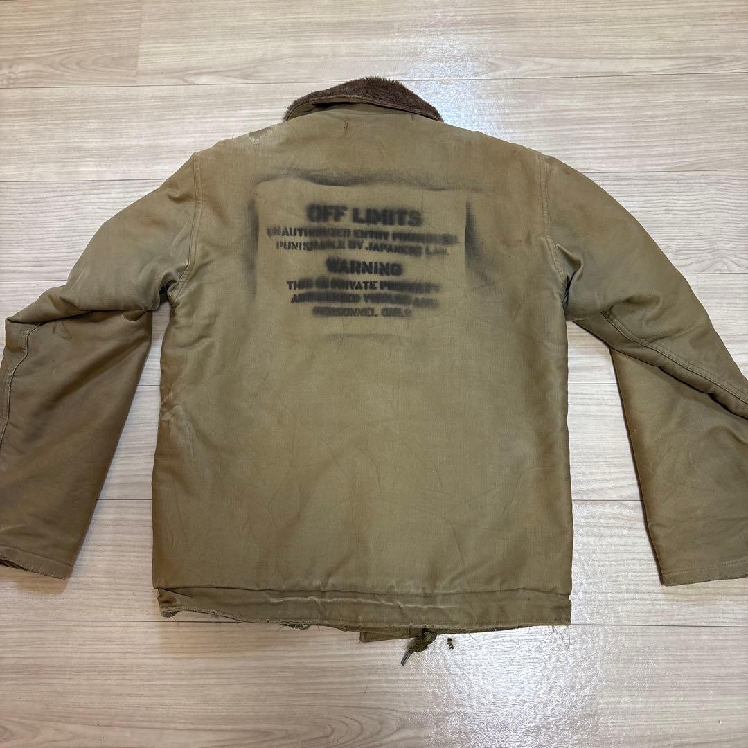 40s US NAVY N-1 n1デッキジャケット 実物 38 USN 前期型