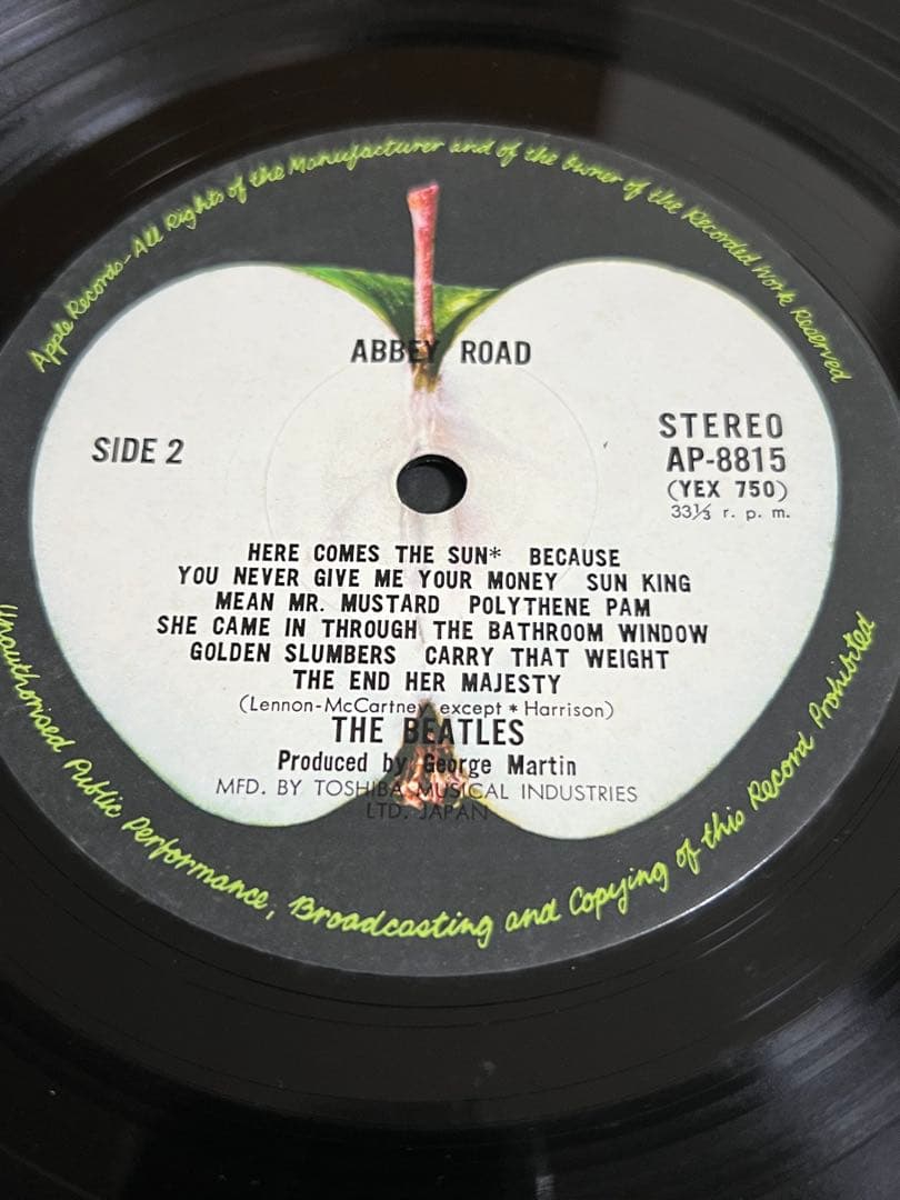 ビートルズ　アビーロード　国内盤　最初期製造