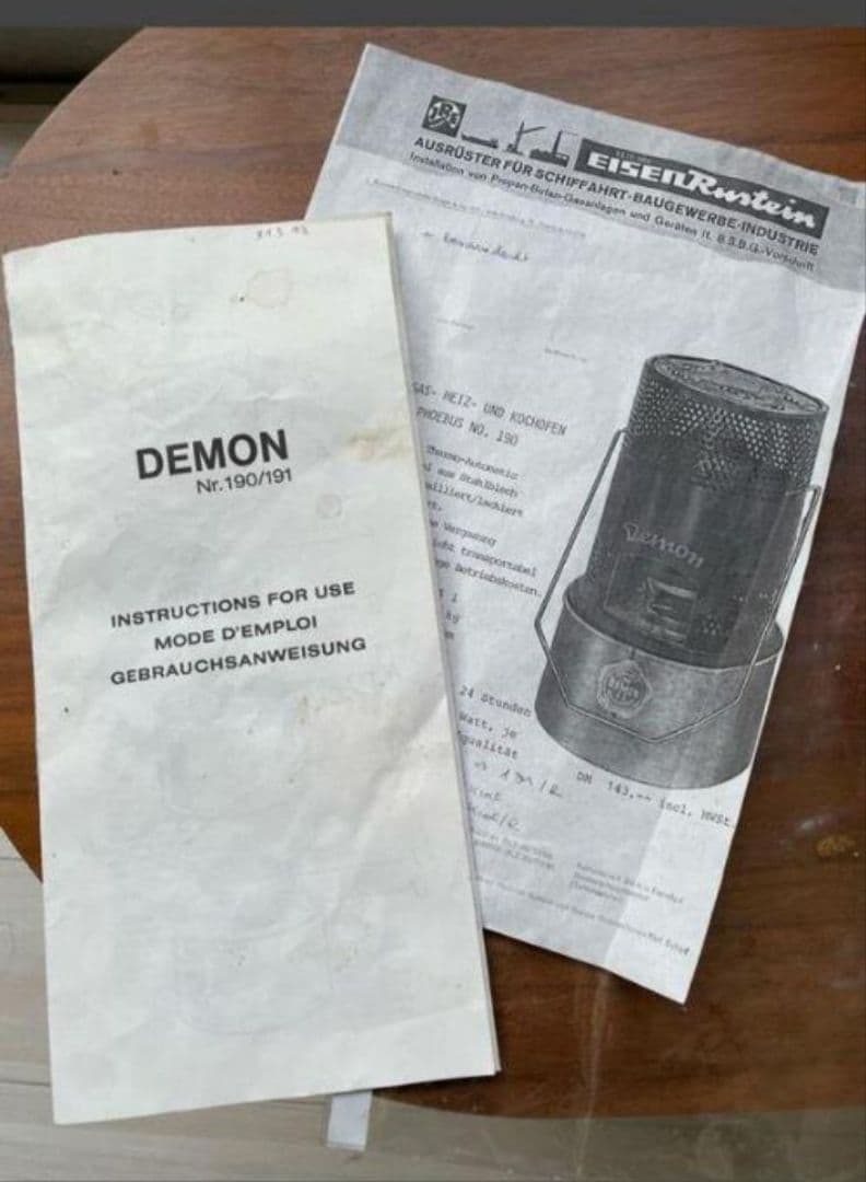 ハ*レ様 超希少 極上美品 　ビンテージストーブ デイトマー デーモン　 水色軍