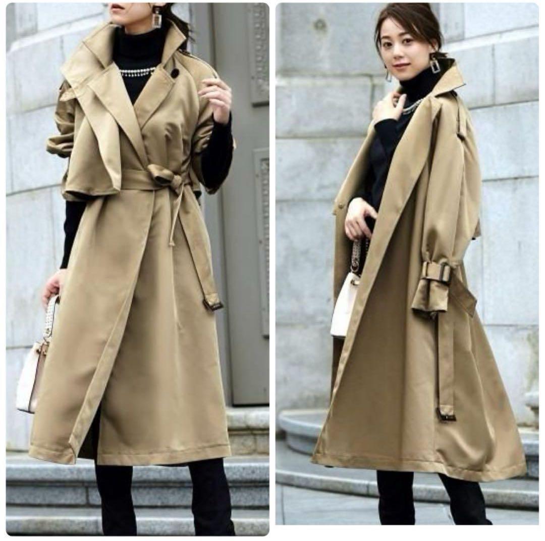 【新品タグ付✨】ルイルエブティック　クールスタイル２wayロングトレンチコート