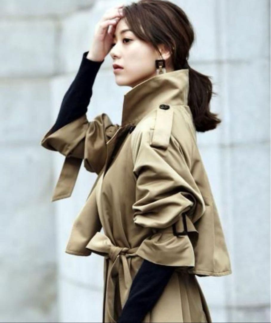 【新品タグ付✨】ルイルエブティック　クールスタイル２wayロングトレンチコート