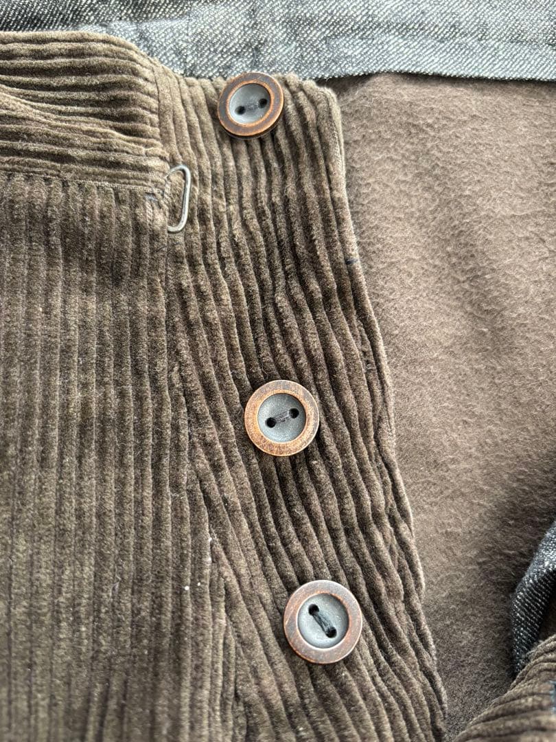 30~40's French vintage 太畝コーデュロイパンツ