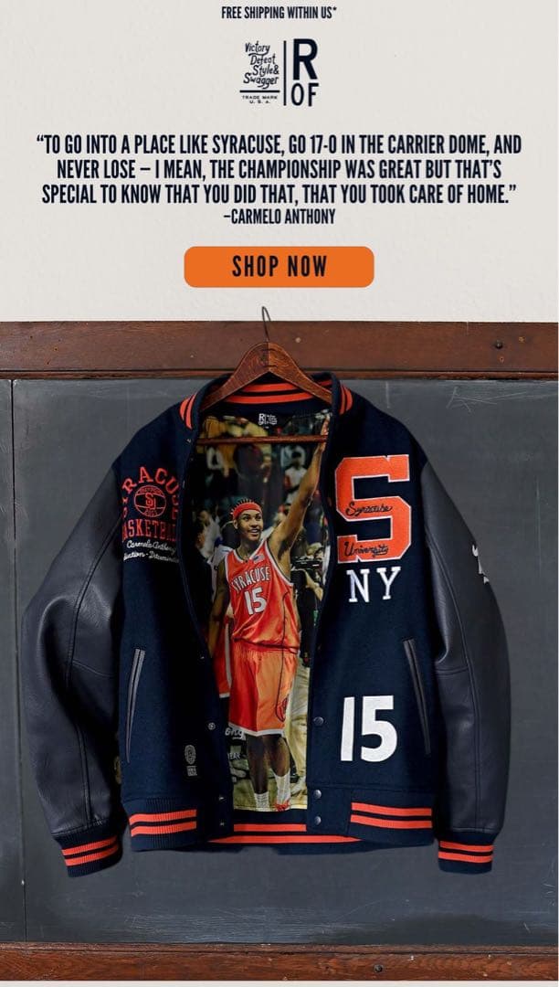 専用 カーメロ・アンソニー NBA スタジャン 2XL