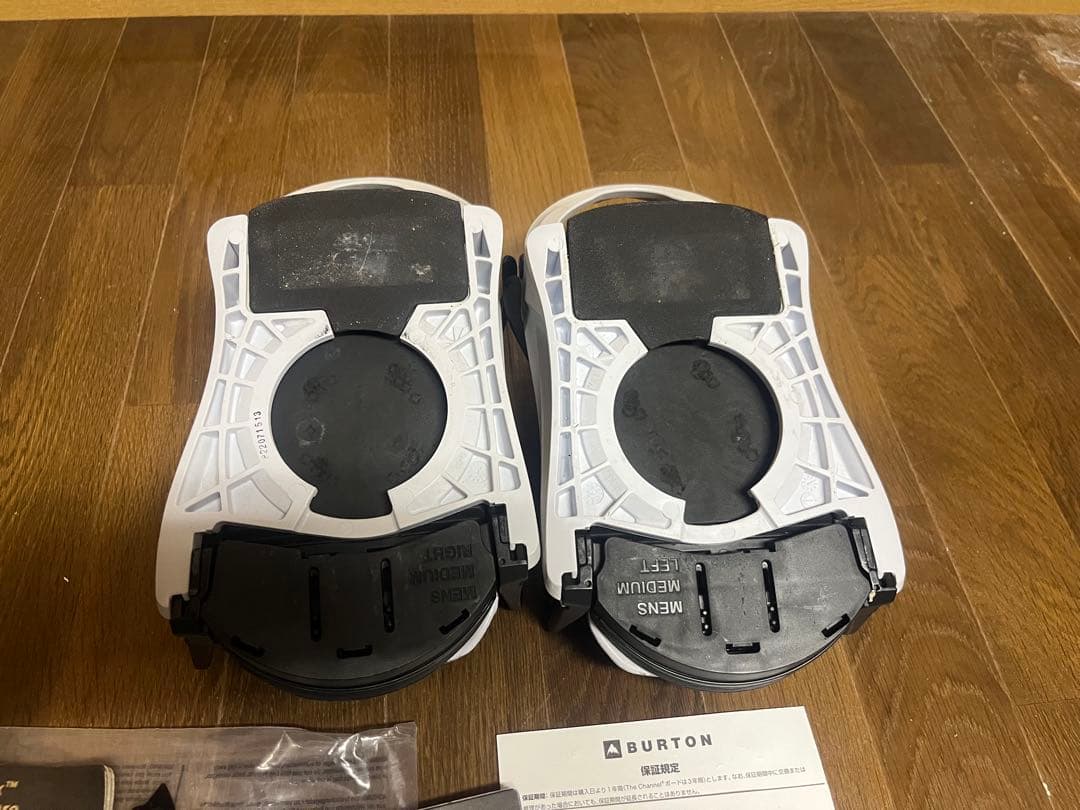 Burton Step On ビンディング メンズM ホワイト オーロラ柄