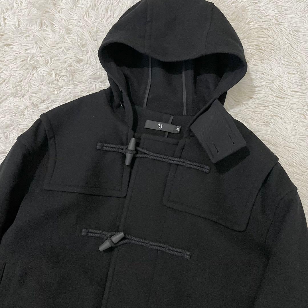 ✨美品✨21AW ユニクロ　+J ジルサンダー　ダッフルコート 黒　XXL