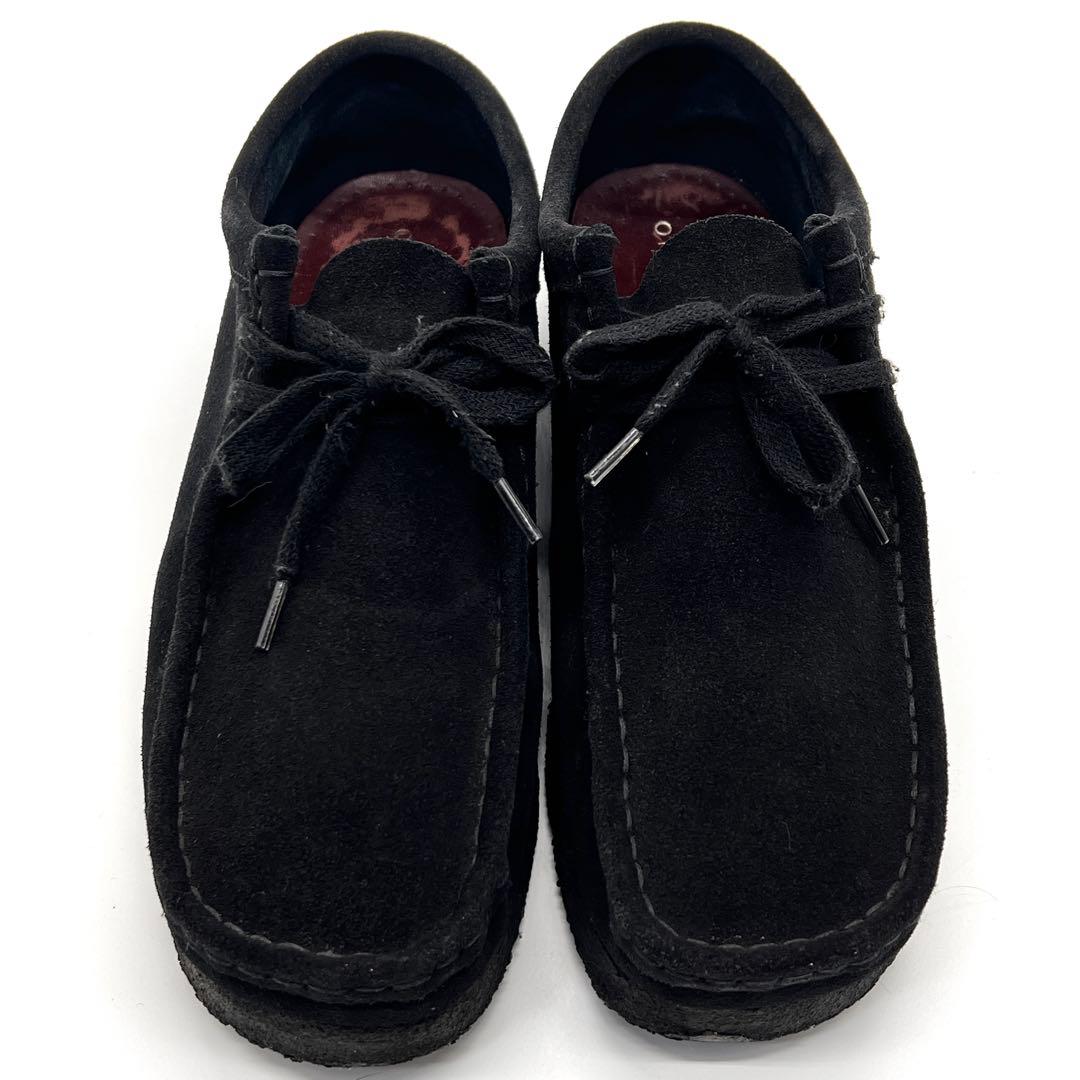 【美品】CLARKS クラークス　ワラビー 【26.5】ブラック　スエード