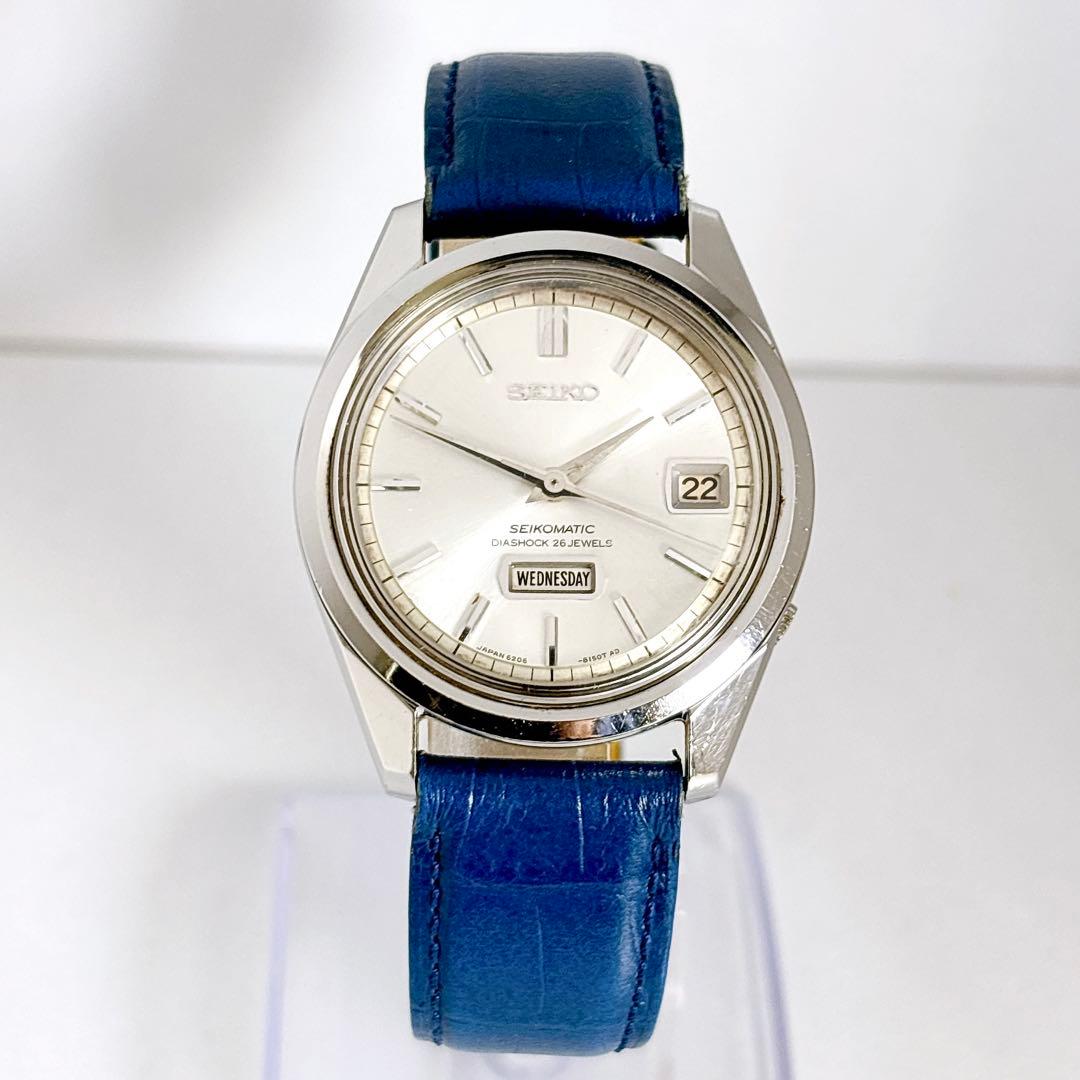 稼働品 SEIKO セイコーマチック メンズ腕時計 ダイアショック 自動巻き.