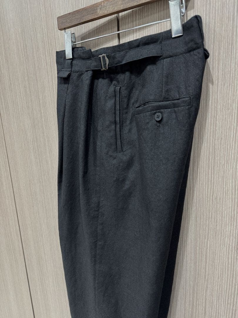 ISSEY MIYAKE MEN リネン混 ワイドパンツ 黒 サイズ2