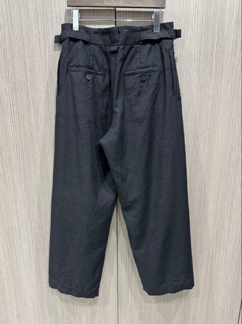 ISSEY MIYAKE MEN リネン混 ワイドパンツ 黒 サイズ2