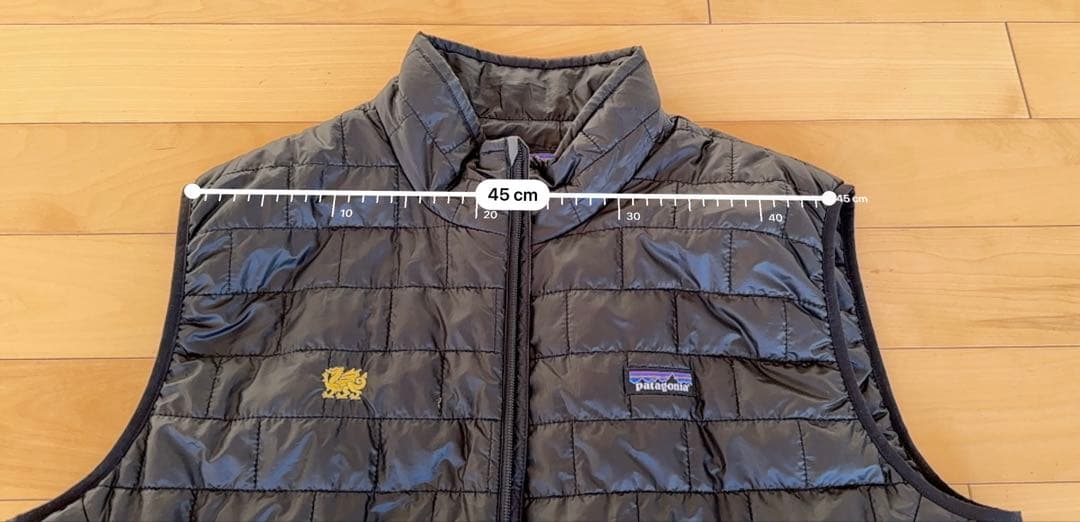 patagonia ブラック　キルティングダウンベスト