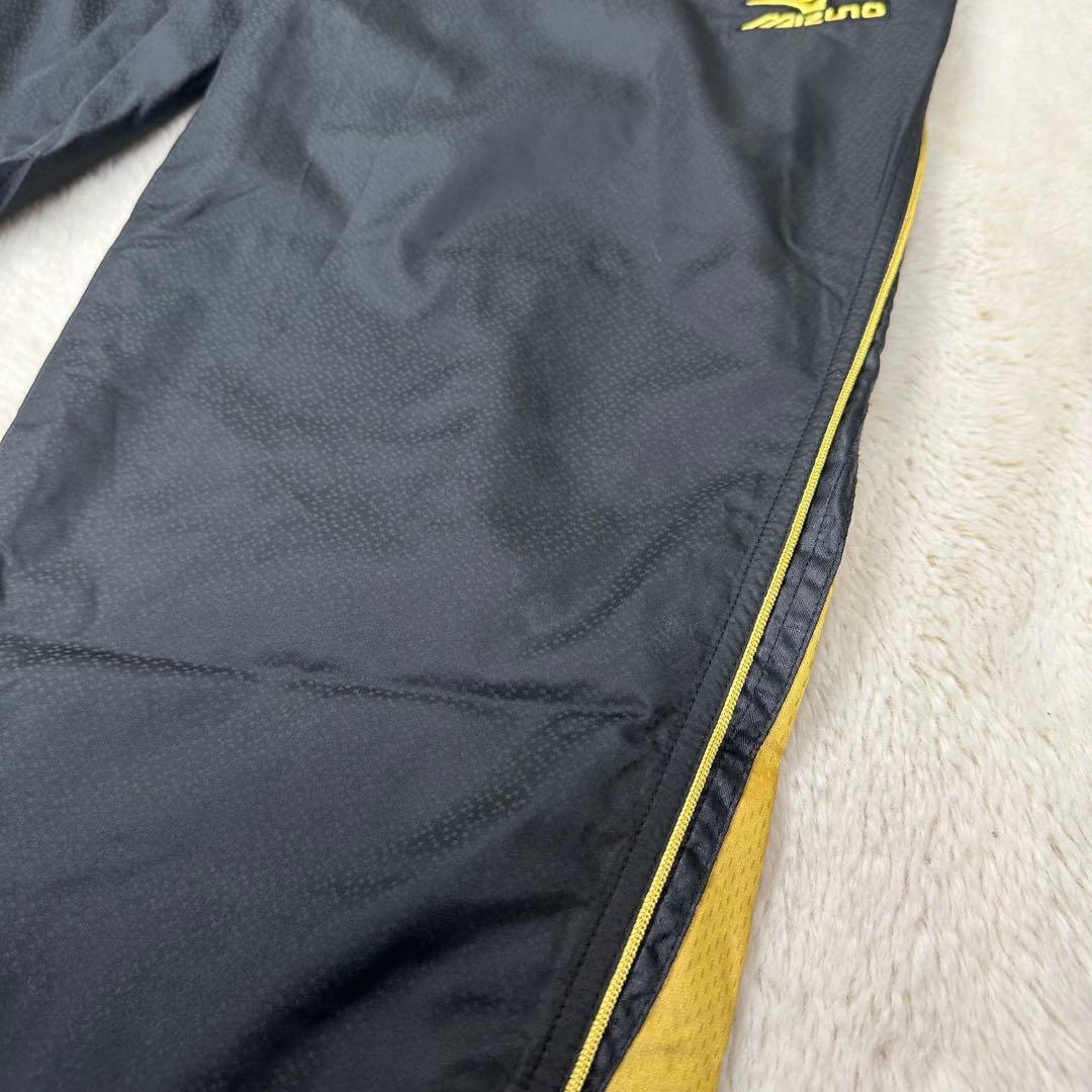 美品✨ミズノプロ ウィンドブレーカー 上下セット 黒金 刺繍 XO 大きいサイズ