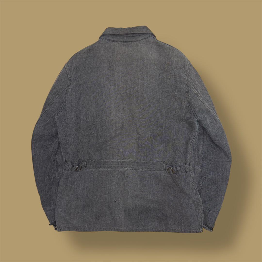 50s ブラックシャンブレー スポーツ ジャケット ブランケット 60s