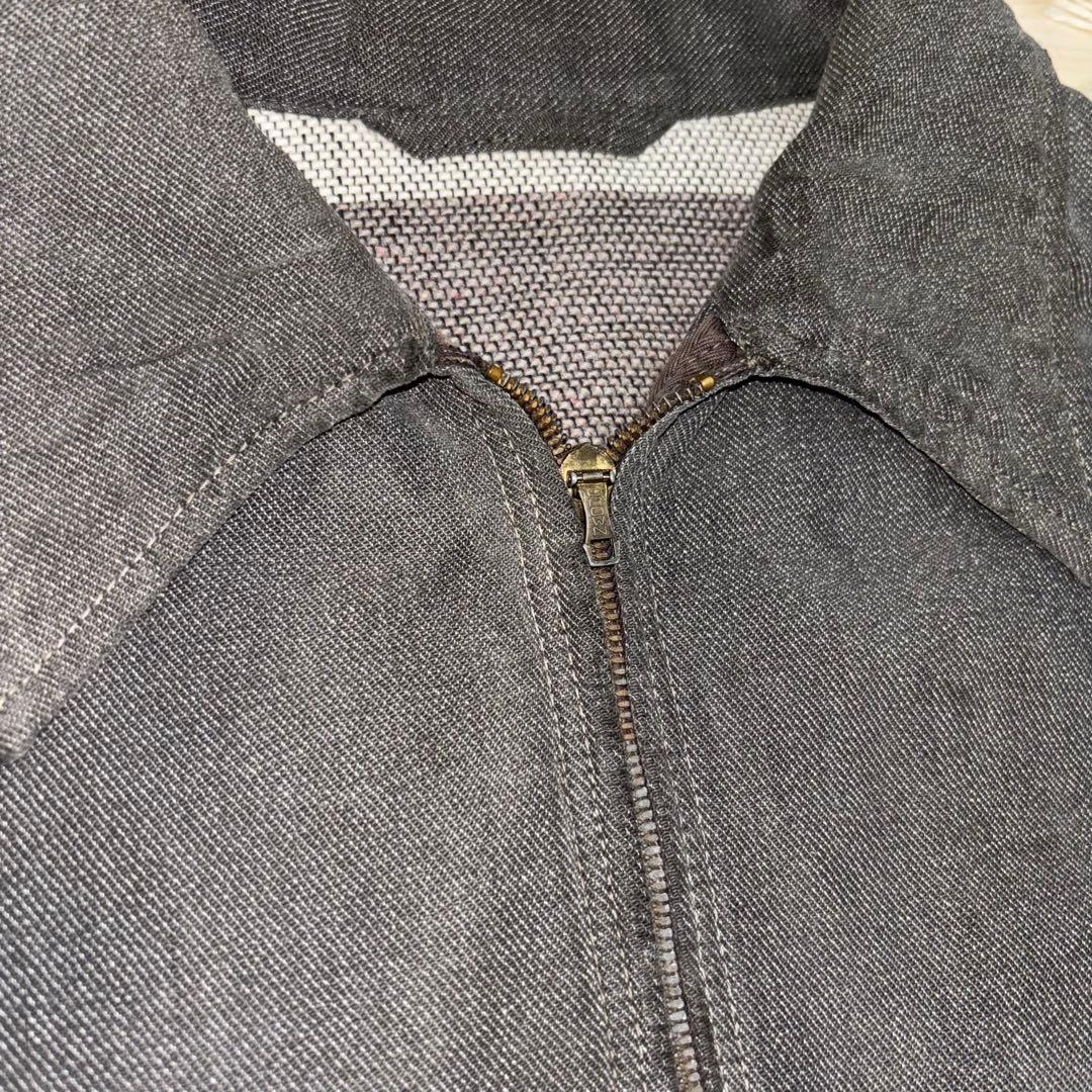 50s ブラックシャンブレー スポーツ ジャケット ブランケット 60s