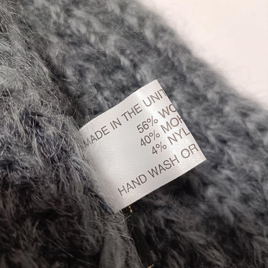 パドカレ別注ハイランド2000 ウール×モヘア ミドルゲージ マフラー グレー系