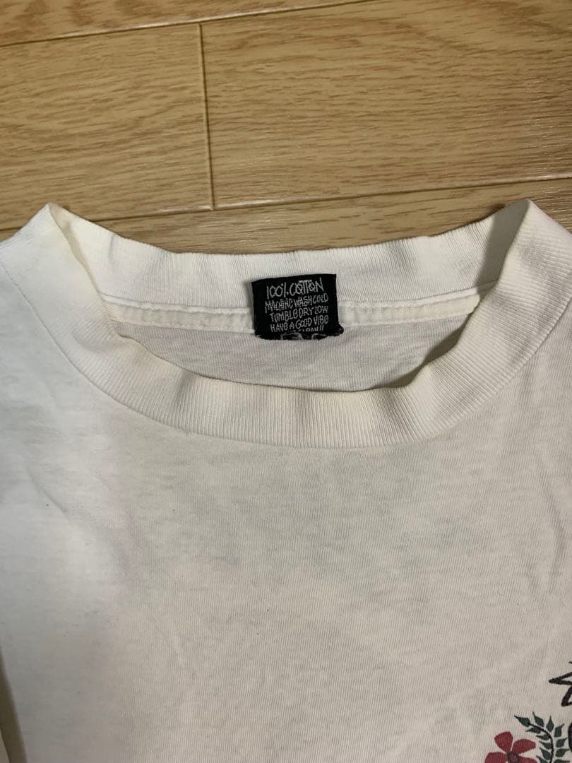 STUSSYオールドステューシー スカル フラワー　Lサイズ