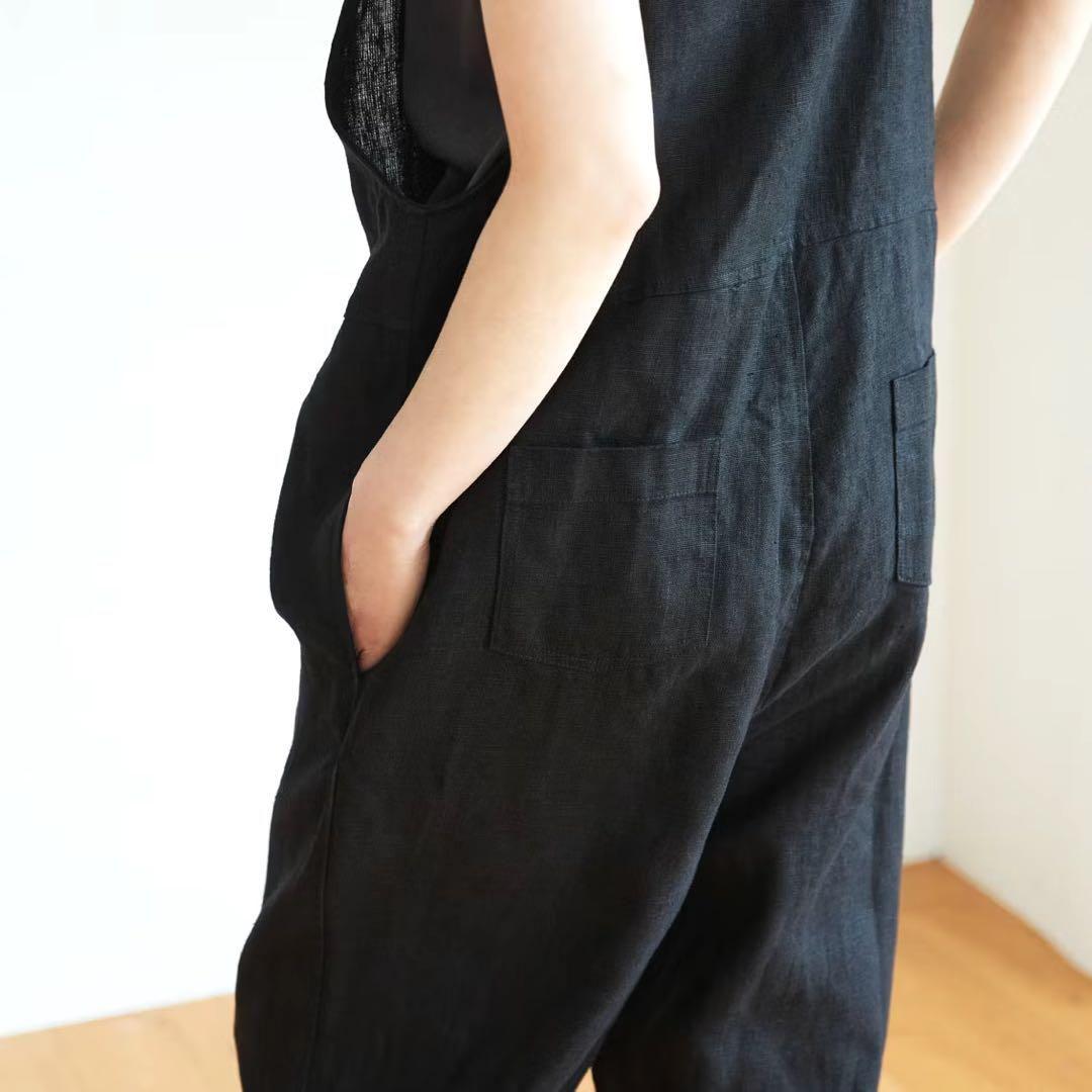 北欧暮らしの道具店　fog linen work　リネンサロペット　サイズ2