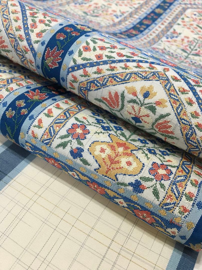 大島地の【名古屋帯】正絹　お太鼓柄