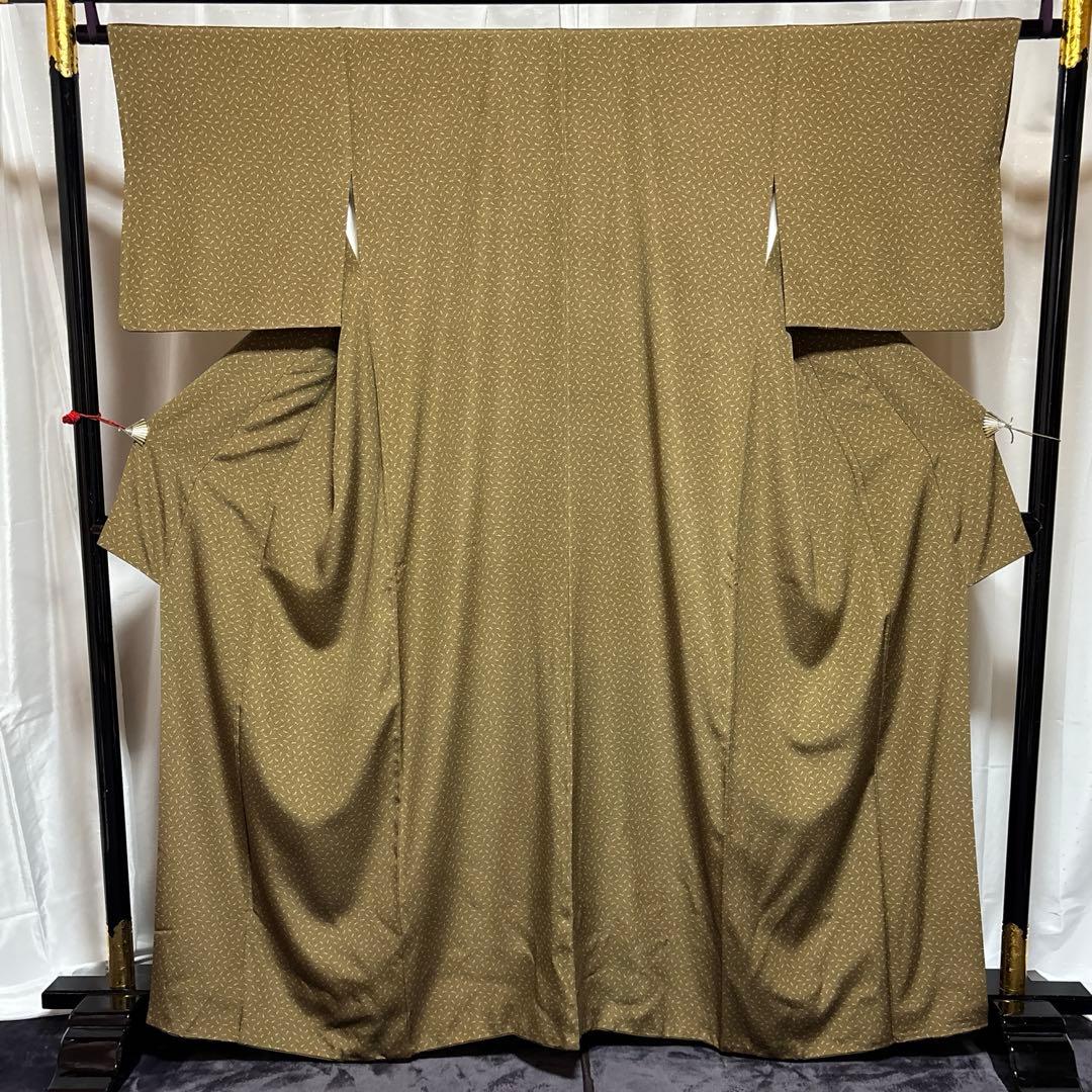 ま*ー様 未使用近い　美品　袷　さが美　正絹　江戸小紋　フルセット　西陣唐織名古