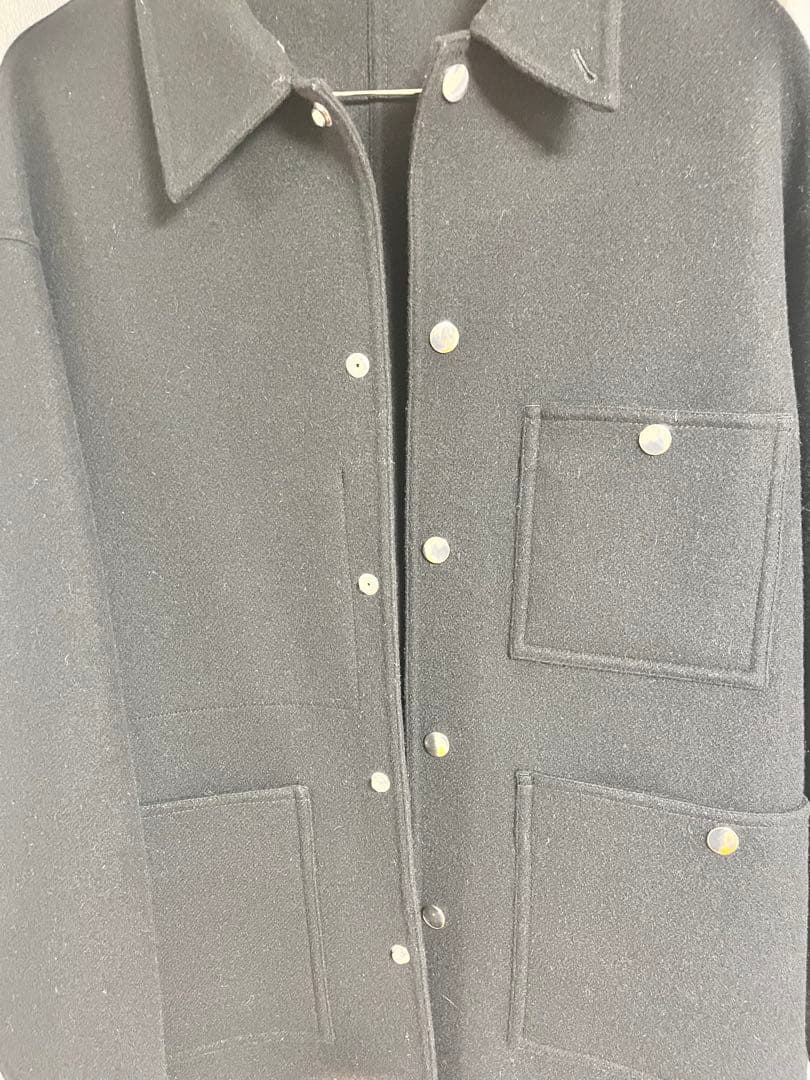 H BEAUTY&YOUTH ウールカシミヤ メルトンカバーオール