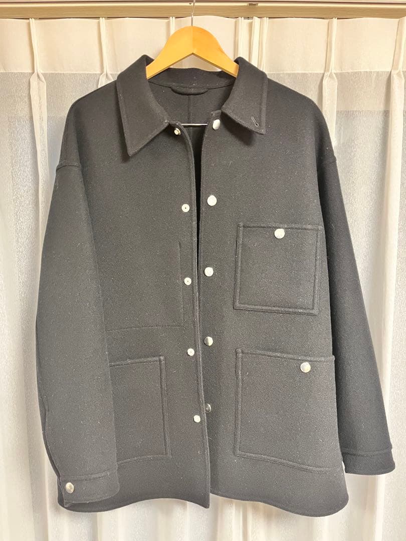 H BEAUTY&YOUTH ウールカシミヤ メルトンカバーオール