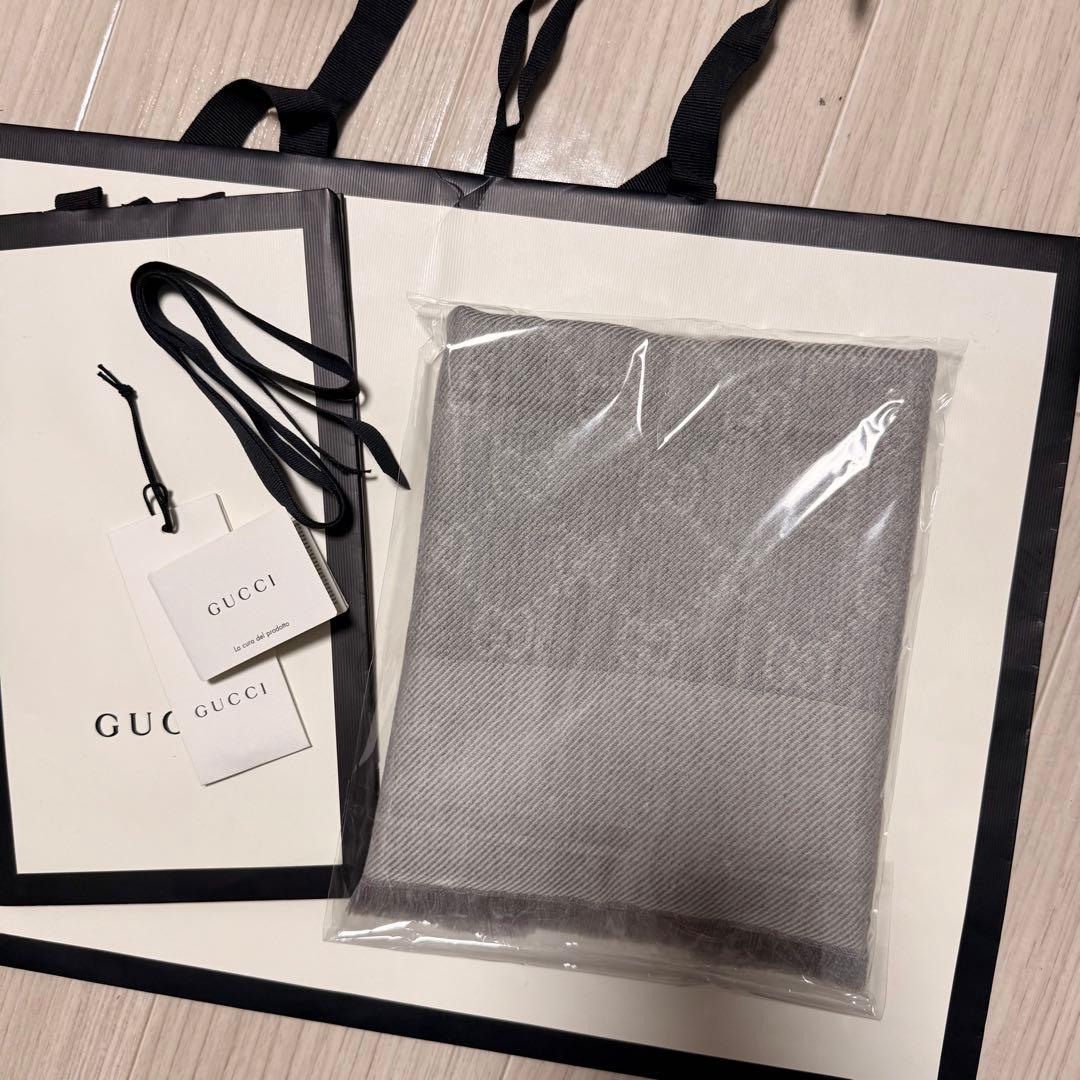 正規GUCCIマフラー✨グッチマフラー　メンズ　グッチ　マフラー　ストール