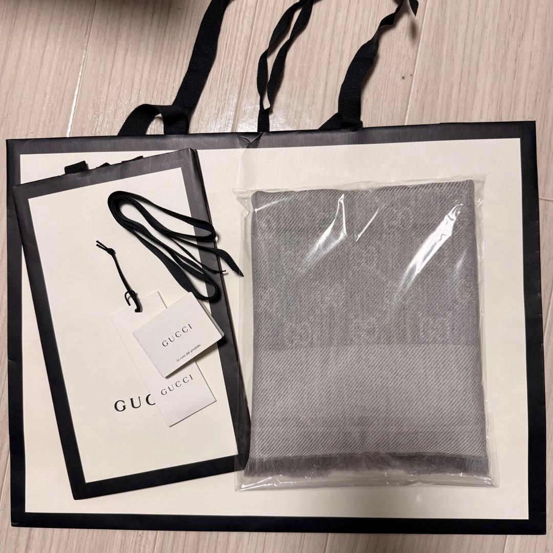 正規GUCCIマフラー✨グッチマフラー　メンズ　グッチ　マフラー　ストール