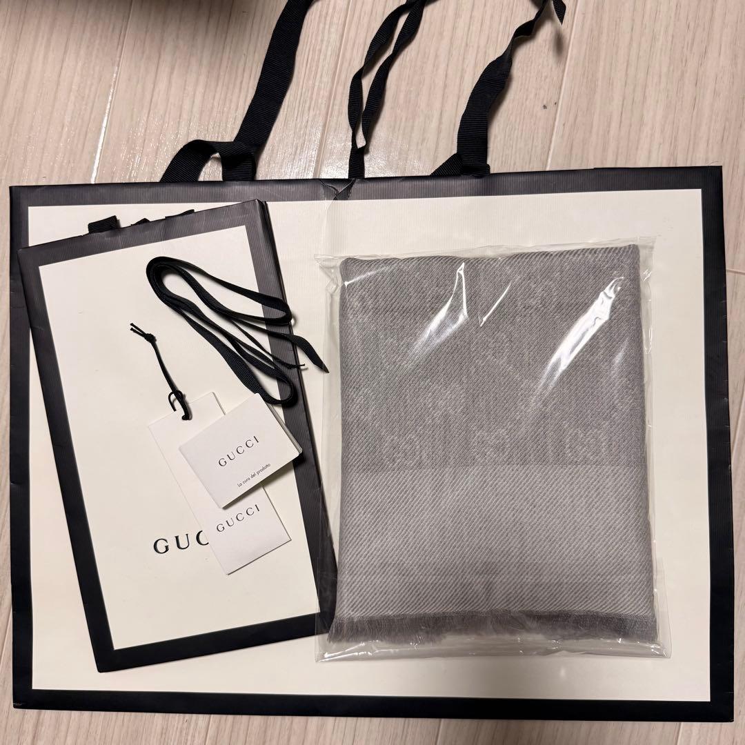 正規GUCCIマフラー✨グッチマフラー　メンズ　グッチ　マフラー　ストール