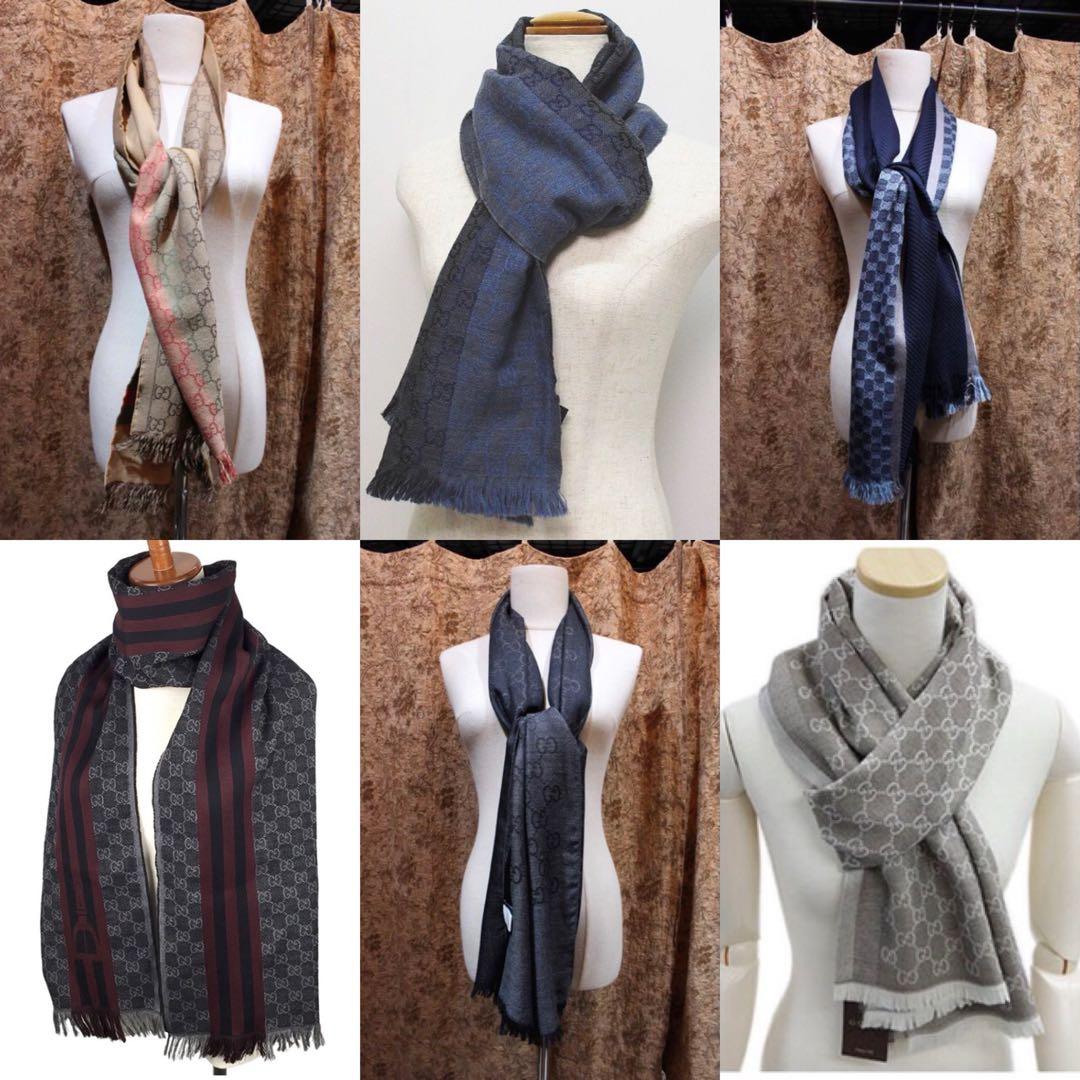 正規GUCCIマフラー✨グッチマフラー　メンズ　グッチ　マフラー　ストール