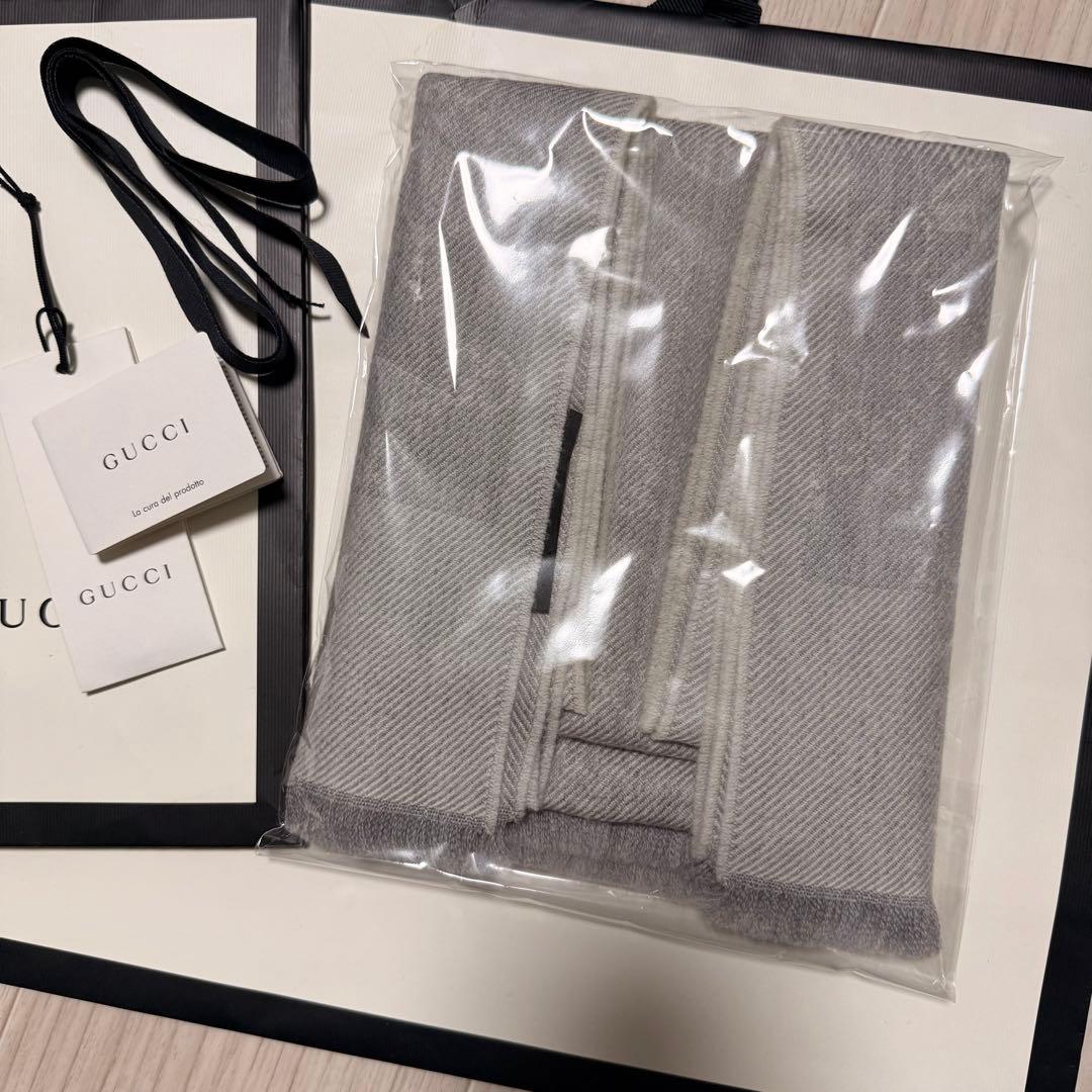 正規GUCCIマフラー✨グッチマフラー　メンズ　グッチ　マフラー　ストール
