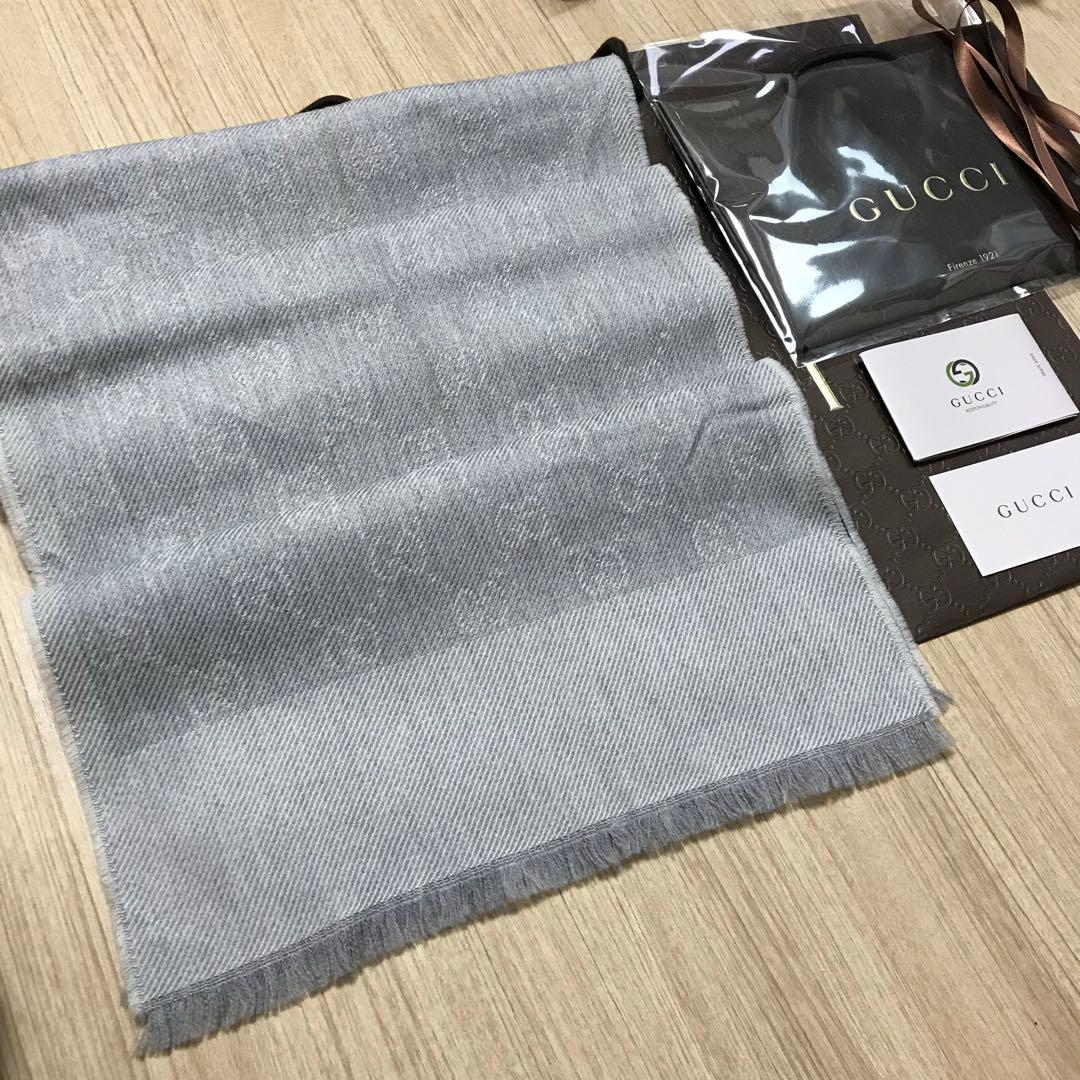 正規GUCCIマフラー✨グッチマフラー　メンズ　グッチ　マフラー　ストール
