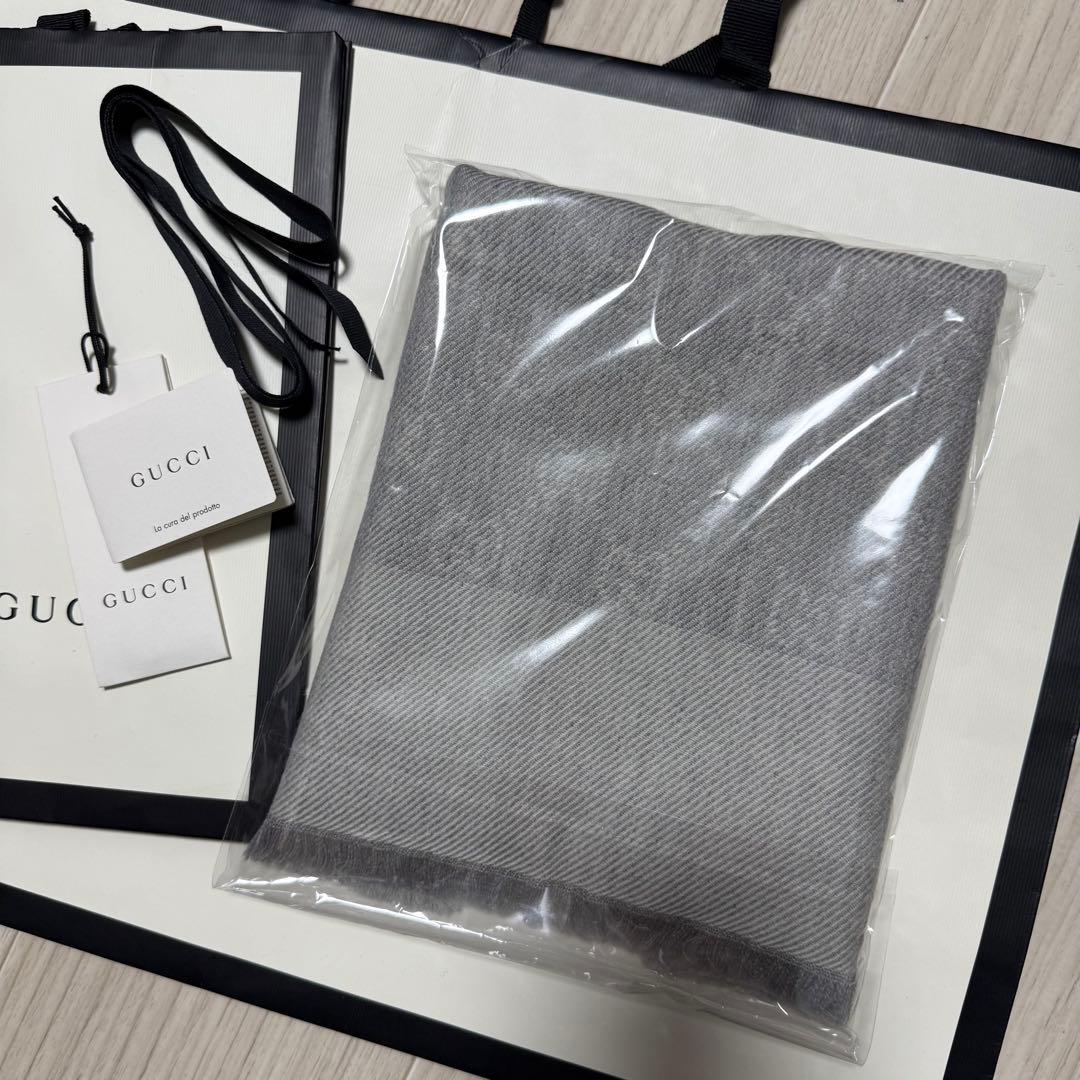 正規GUCCIマフラー✨グッチマフラー　メンズ　グッチ　マフラー　ストール