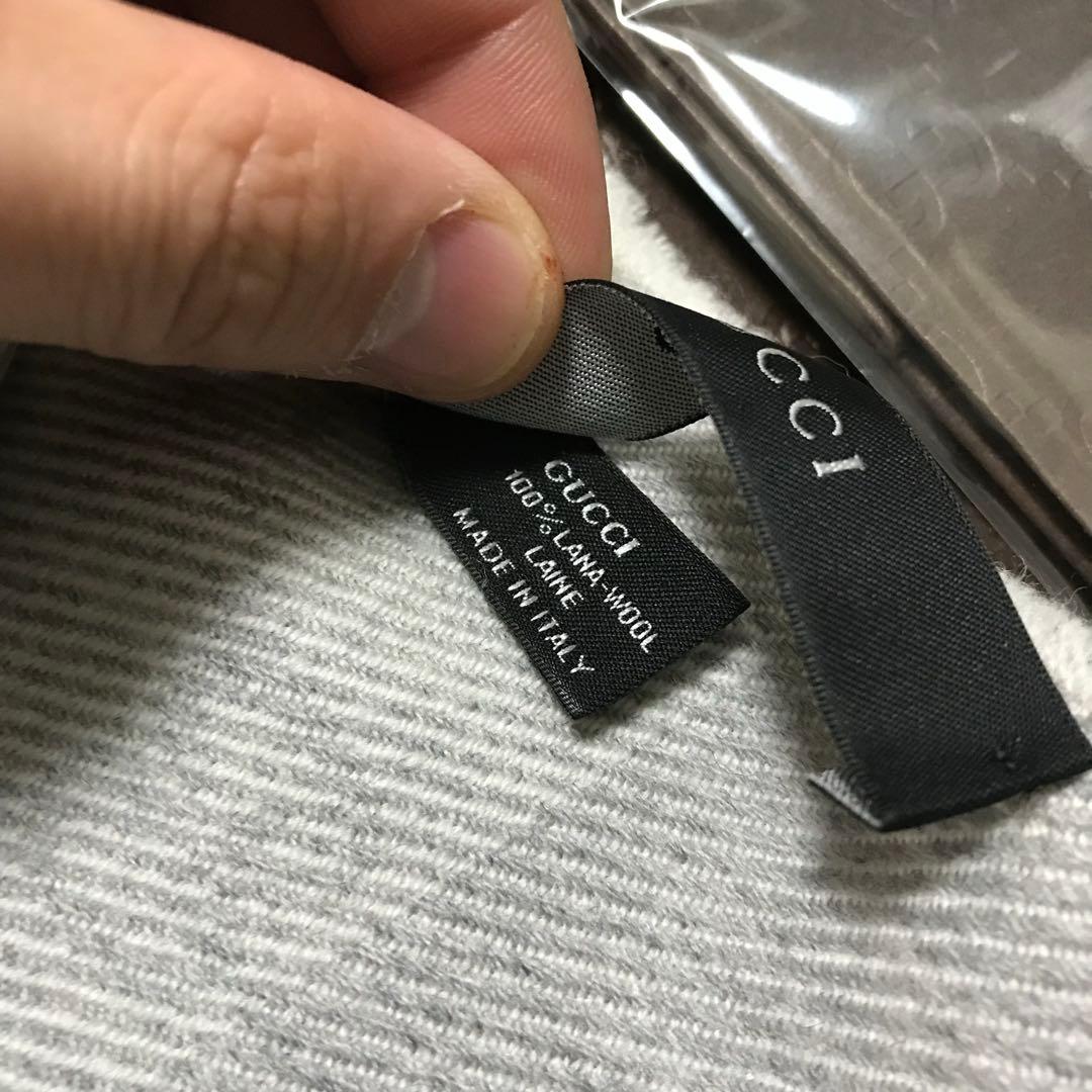 正規GUCCIマフラー✨グッチマフラー　メンズ　グッチ　マフラー　ストール