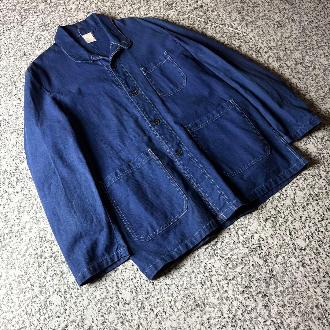 【90sフランス製】ユーロワーク　ヴィンテージカバーオール　ワークジャケット