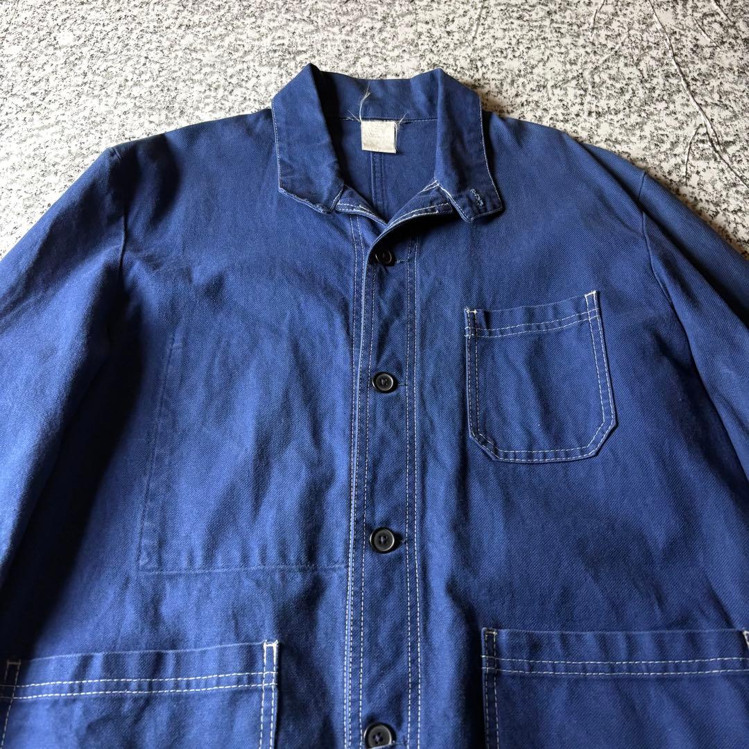 【90sフランス製】ユーロワーク　ヴィンテージカバーオール　ワークジャケット