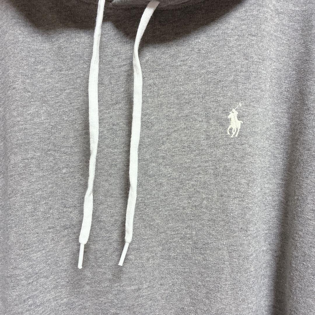 ラルフローレン　裏起毛　フードスウェットワンピース　グレー　大きいサイズ