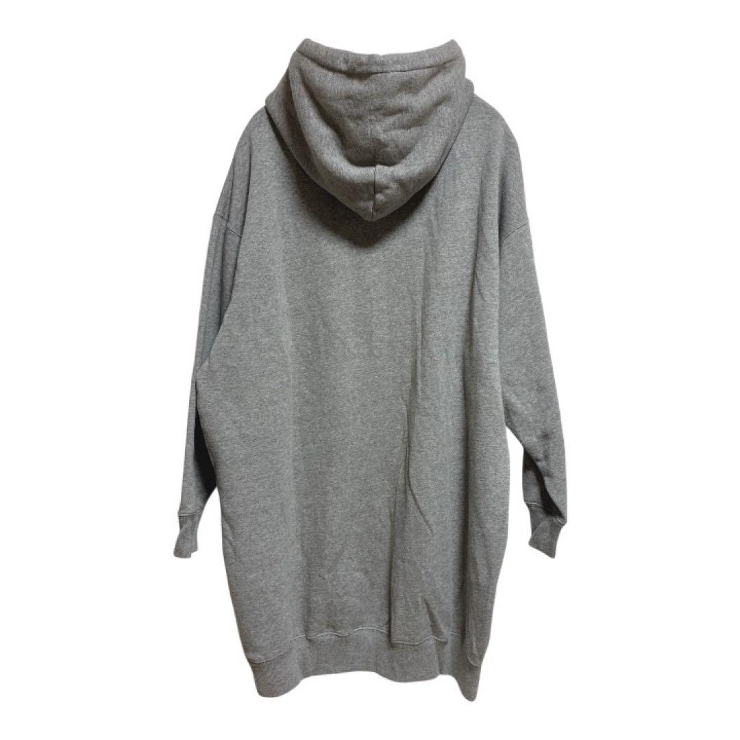 ラルフローレン　裏起毛　フードスウェットワンピース　グレー　大きいサイズ