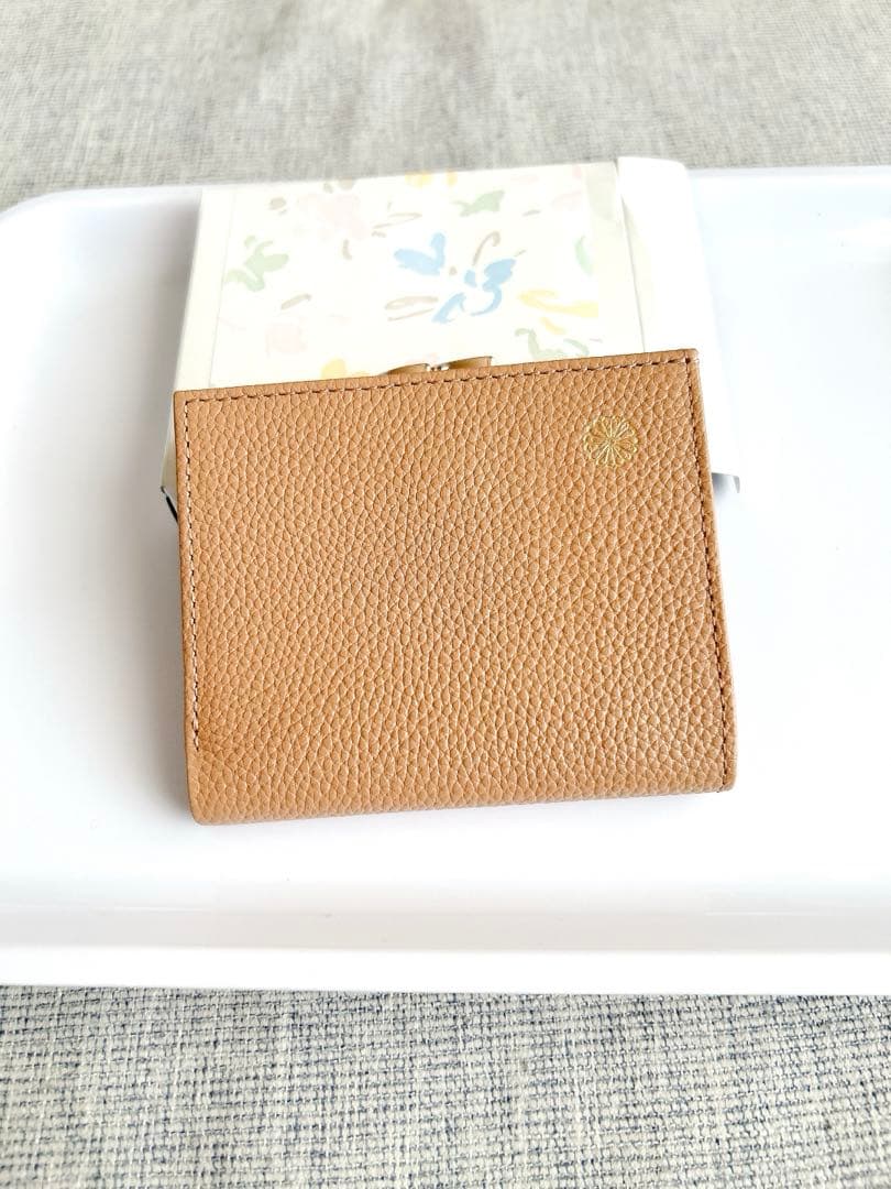 皇居財布　がま口　二つ折り　モカ