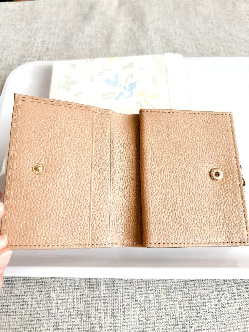 皇居財布　がま口　二つ折り　モカ