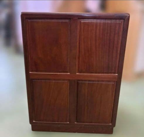 螺鈿家具 螺鈿細工 唐木 花梨 引き出し 6段 チェスト 無垢材　ラデン細工