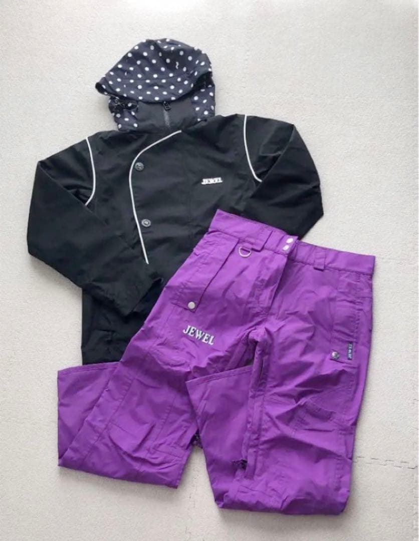 JEWEL スノーボードウェア 黒紫