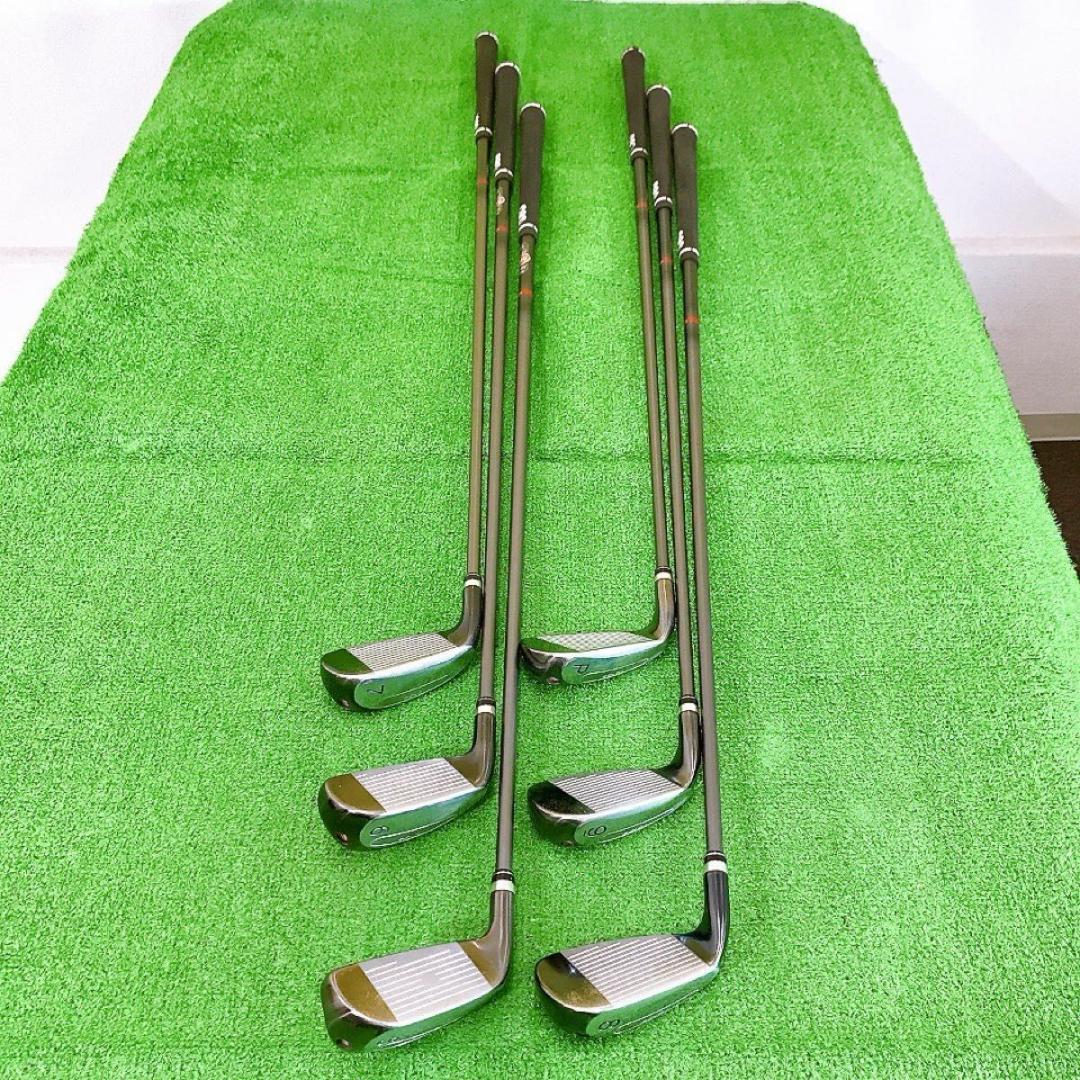 ツ84★プロギア赤エッグ 初代 PRGR egg PC-01 6本アイアンセット