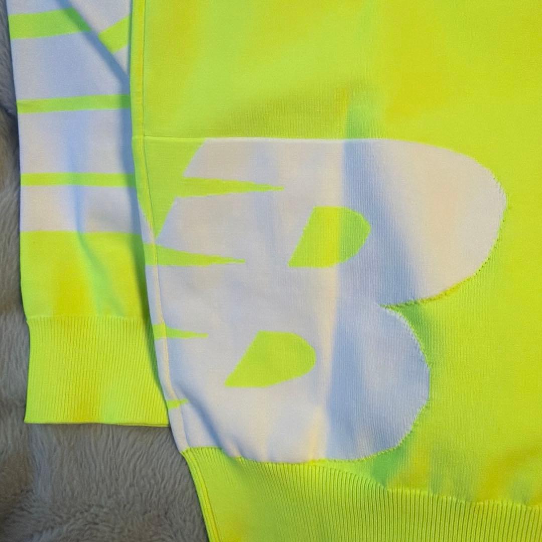 ニューバランスゴルフ ニット セーター レディース 2 黄色　蛍光 イエロー