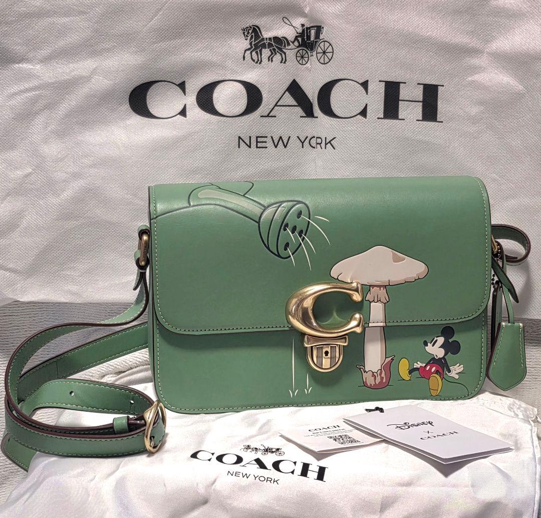 お値下げ❗美品COACH x Disney ショルダーバッグ グリーン