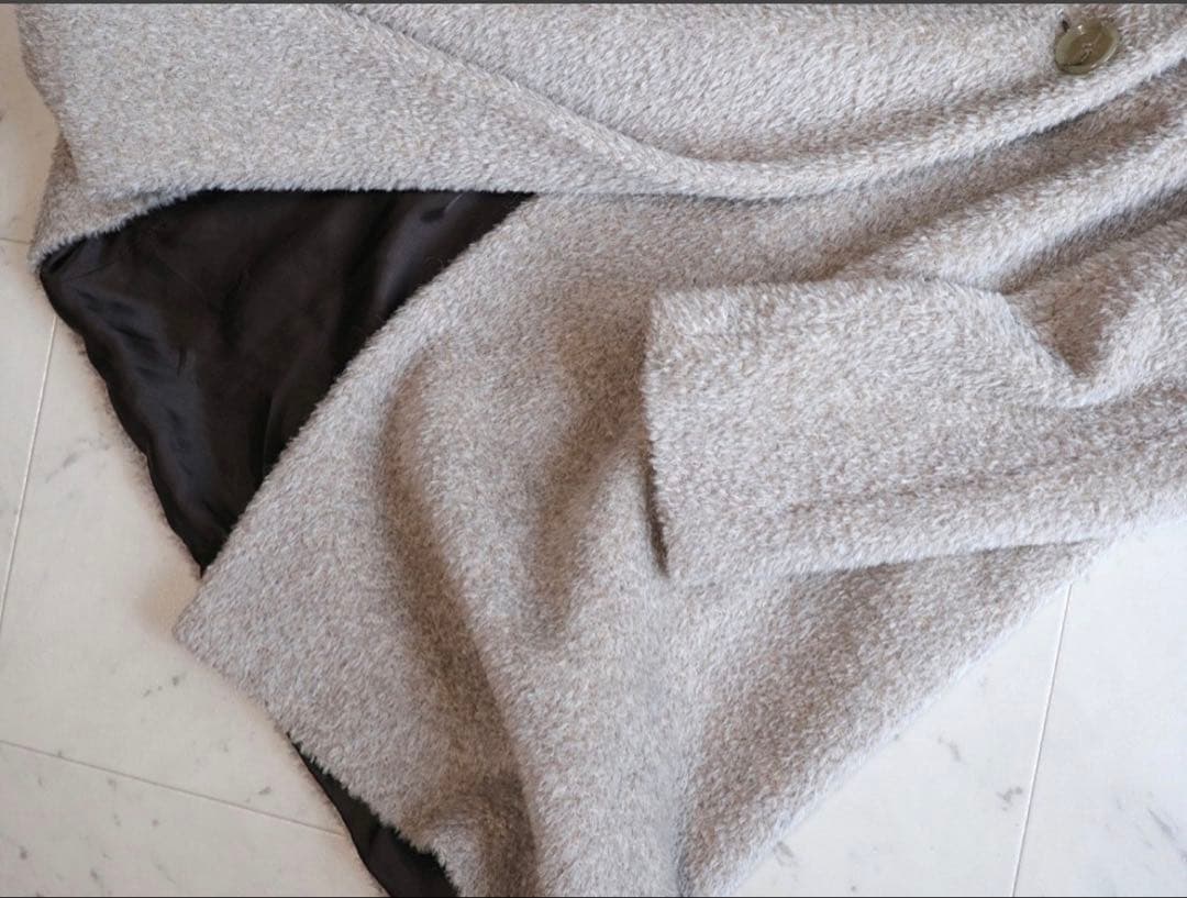 Max Maraアルパカミルクティカラーコートsize 38/M相当