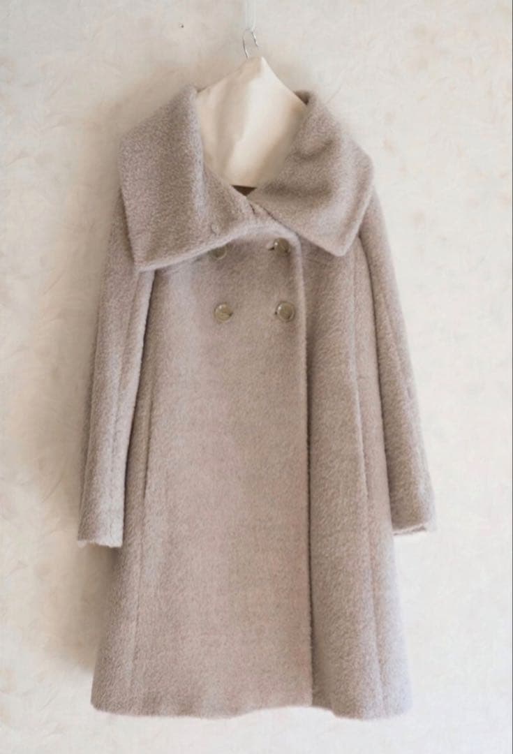 Max Maraアルパカミルクティカラーコートsize 38/M相当