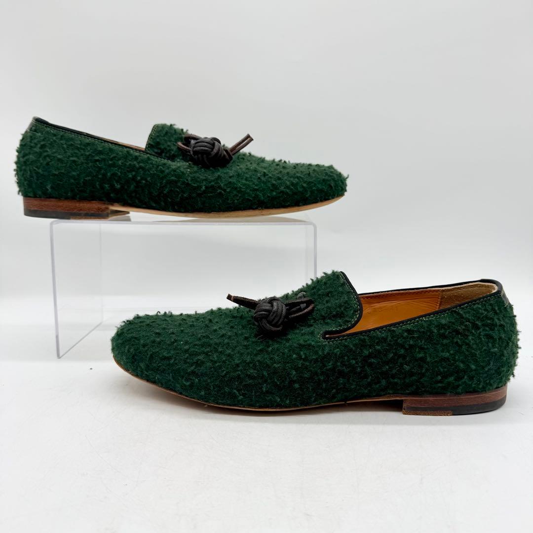 polpetta ポルペッタ　タッセルローファー　スリッポン　41　グリーン