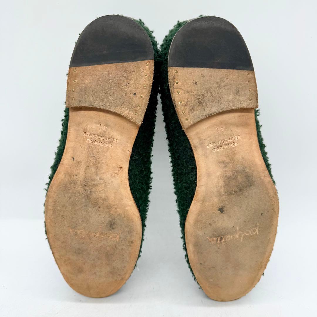 polpetta ポルペッタ　タッセルローファー　スリッポン　41　グリーン