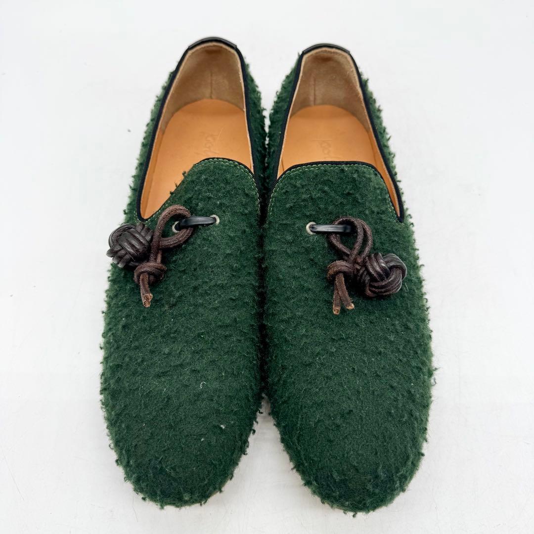 polpetta ポルペッタ　タッセルローファー　スリッポン　41　グリーン