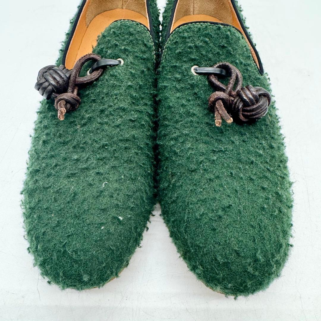 polpetta ポルペッタ　タッセルローファー　スリッポン　41　グリーン