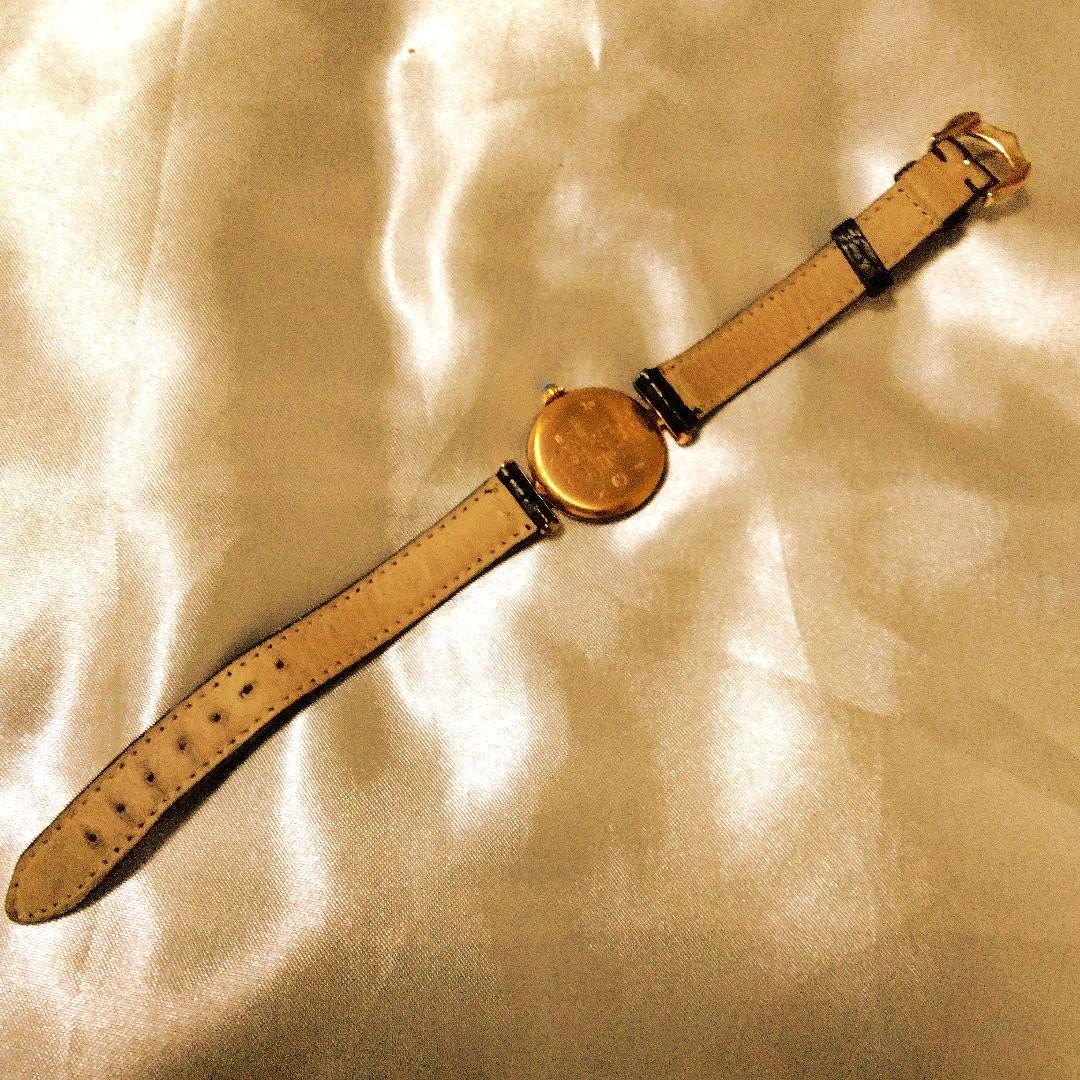 Cartier アナログ時計 ブラック/ゴールド/カルティェコリゼクオーツ腕時計